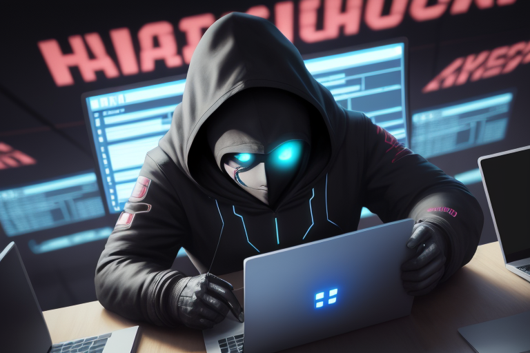 hacker vulnerando redes sociales y cuentas de banco